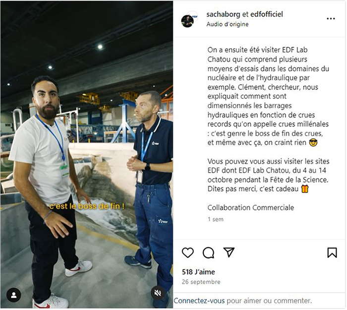 Lien vers le post Instagram de Sacha Borg