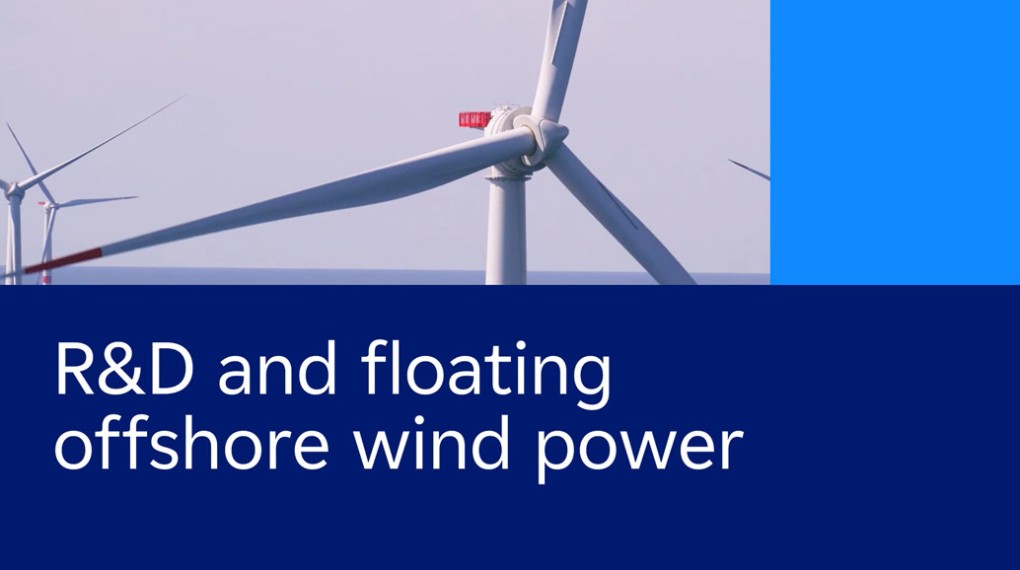 Screenshot from the video R&D and floating offshore wind power