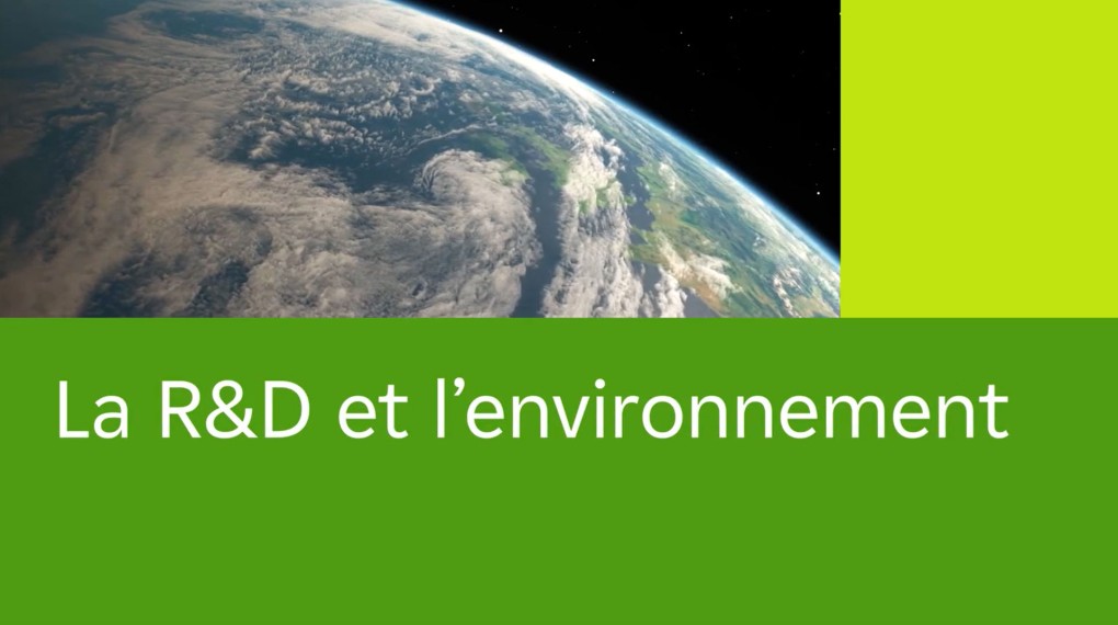 Capture écran de la vidéo intitulé La R&D et l'environnement