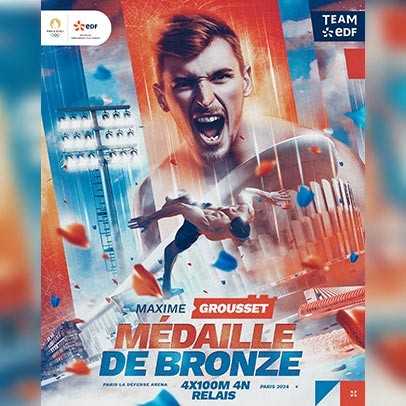 Visuel de Maxime Grousset, Médaille de Bronze