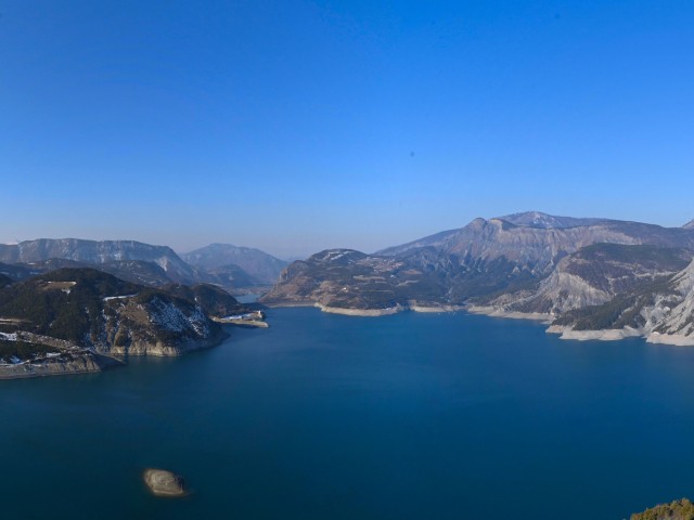 Lac de Serre-Ponçon, le 9 février 2023